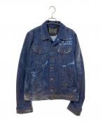 DIESELディーゼル）の古着「ダメージ・ヴィンテージ加工デニムジャケット」｜インディゴ