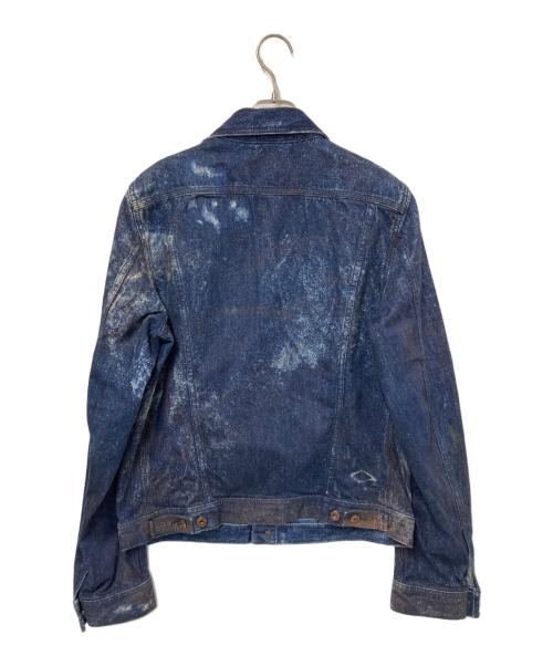 DIESEL（ディーゼル）DIESEL (ディーゼル) ダメージ・ヴィンテージ加工デニムジャケット インディゴ サイズ:Lの古着・服飾アイテム