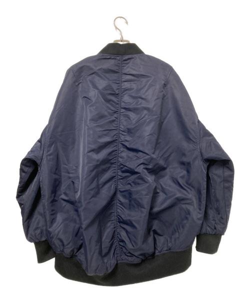 ZARA（ザラ）ZARA (ザラ) 中綿MA-1ジャケット ネイビー サイズ:Mの古着・服飾アイテム