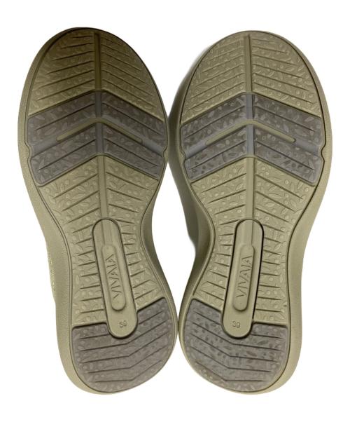 VIVAIA（ビバイア）VIVAIA (ビバイア) ローカットニットスニーカー グリーン サイズ:39の古着・服飾アイテム