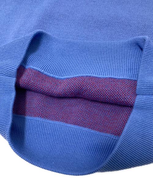X-LARGE（エクストララージ）X-LARGE (エクストララージ) ハーフジップニット ブルー×レッド サイズ:Sの古着・服飾アイテム