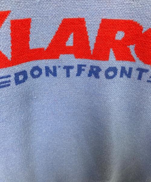 X-LARGE（エクストララージ）X-LARGE (エクストララージ) ハーフジップニット ブルー×レッド サイズ:Sの古着・服飾アイテム