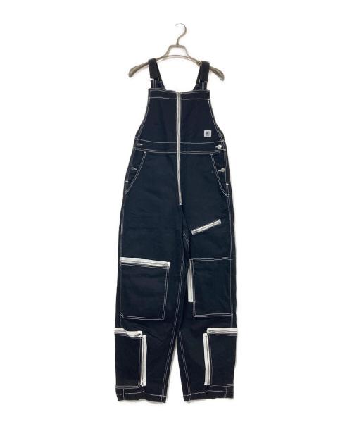 X-GIRL（エックスガール）X-GIRL (エックスガール) SKATER DENIM FLIGHT OVERALL ブラック サイズ:Mの古着・服飾アイテム