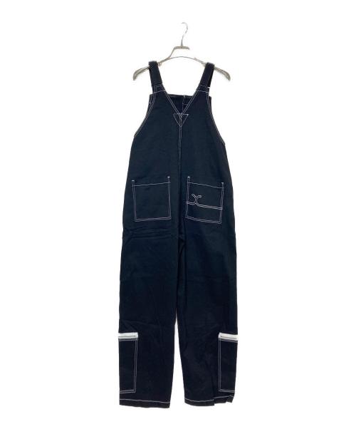 X-GIRL（エックスガール）X-GIRL (エックスガール) SKATER DENIM FLIGHT OVERALL ブラック サイズ:Mの古着・服飾アイテム