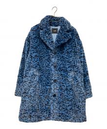 X-GIRL（エックスガール）の古着「ボアコート」｜ブルー×ブラック