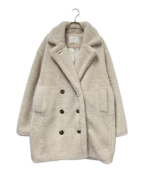 ACYM（アシーム）ACYM (アシーム) テディボアミドルコート アイボリー サイズ:Fの古着・服飾アイテム