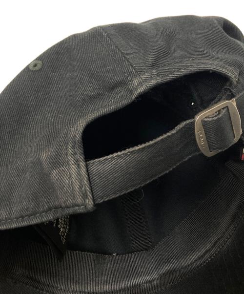 GUCCI（グッチ）GUCCI (グッチ) MLB (エムエルビー) NYヤンキース バタフライ刺繍 ベースボールキャップ ブラック サイズ:下記参照の古着・服飾アイテム