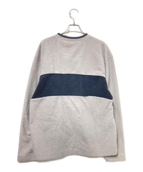 GAP（ギャップ）GAP (ギャップ) 90‘SVネックフリースカットソー ベージュ×ブラック サイズ:Mの古着・服飾アイテム