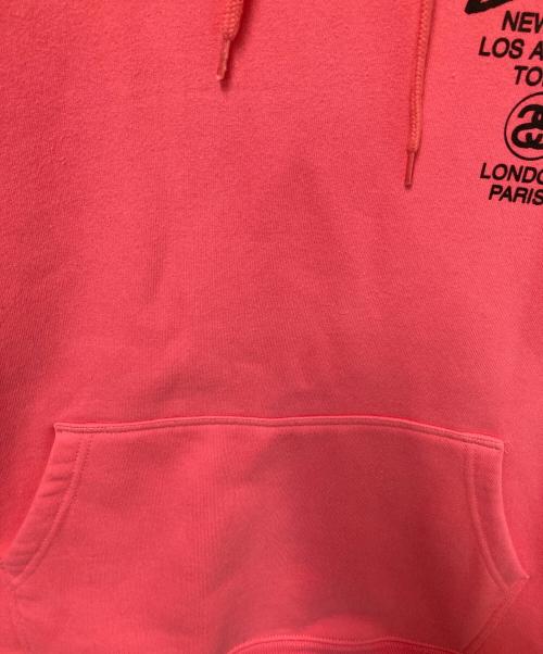 stussy（ステューシー）stussy (ステューシー) プルオーバーパーカー ピンク サイズ: Lの古着・服飾アイテム