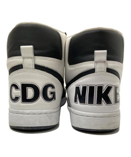 NIKE（ナイキ）NIKE (ナイキ) COMME des GARCONS (コムデギャルソン) ハイカットスニーカー ホワイト×ブラック サイズ:28.0cmの古着・服飾アイテム
