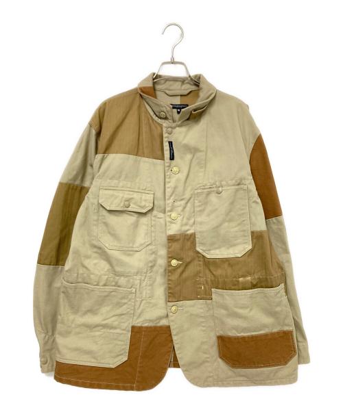 Engineered Garments（エンジニアド ガーメンツ）Engineered Garments (エンジニアド ガーメンツ) LOGGER JACKET-6.5Z TWILL ブラウン×ベージュ サイズ:Mの古着・服飾アイテム