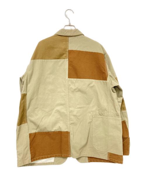 Engineered Garments（エンジニアド ガーメンツ）Engineered Garments (エンジニアド ガーメンツ) LOGGER JACKET-6.5Z TWILL ブラウン×ベージュ サイズ:Mの古着・服飾アイテム