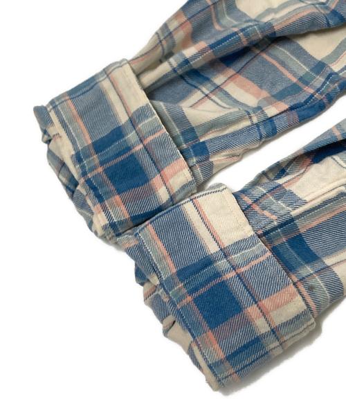 BEAMS PLUS（ビームスプラス）BEAMS PLUS (ビームスプラス) コットンリネンツイル ボタンダウンシャツ ブルー サイズ:XLの古着・服飾アイテム