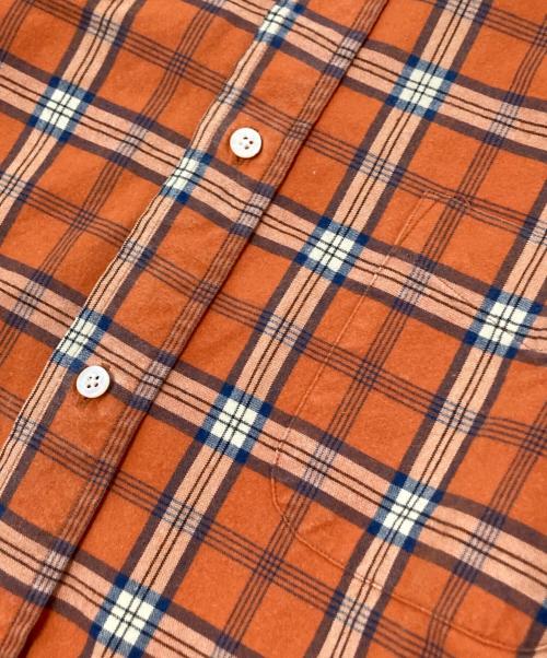 BEAMS PLUS（ビームスプラス）BEAMS PLUS (ビームスプラス) ネルシャツ オレンジ サイズ:XLの古着・服飾アイテム