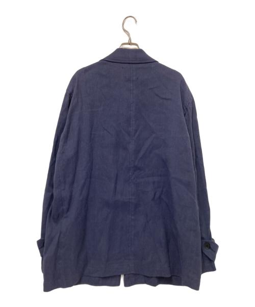 YOKE（ヨーク）YOKE (ヨーク) INEN ZIP BLOUSON ブルー サイズ:2の古着・服飾アイテム
