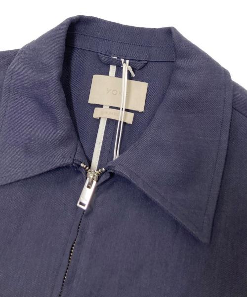 YOKE（ヨーク）YOKE (ヨーク) INEN ZIP BLOUSON ブルー サイズ:2の古着・服飾アイテム
