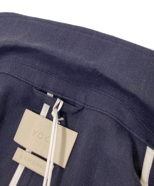 YOKE（ヨーク）YOKE (ヨーク) INEN ZIP BLOUSON ブルー サイズ:2の古着・服飾アイテム