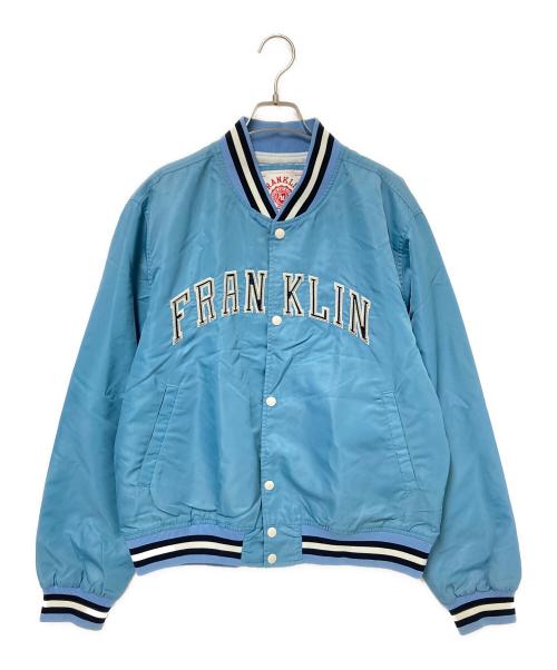 Franklin & Marshall（フランクリン＆マーシャル）Franklin & Marshall (フランクリン＆マーシャル) ロゴスカジャン ブルー サイズ:Lの古着・服飾アイテム