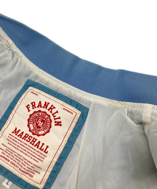 Franklin & Marshall（フランクリン＆マーシャル）Franklin & Marshall (フランクリン＆マーシャル) ロゴスカジャン ブルー サイズ:Lの古着・服飾アイテム