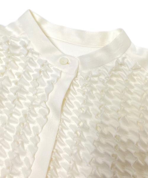 Demi-Luxe Beams（デミルクス ビームス）Demi-Luxe Beams (デミルクス ビームス) フリルブラウス ホワイト サイズ:36の古着・服飾アイテム