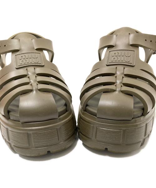 MIU MIU（ミュウミュウ）MIU MIU (ミュウミュウ) CALZATURE DONNNA オリーブ サイズ:36の古着・服飾アイテム