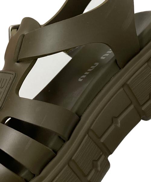 MIU MIU（ミュウミュウ）MIU MIU (ミュウミュウ) CALZATURE DONNNA オリーブ サイズ:36の古着・服飾アイテム