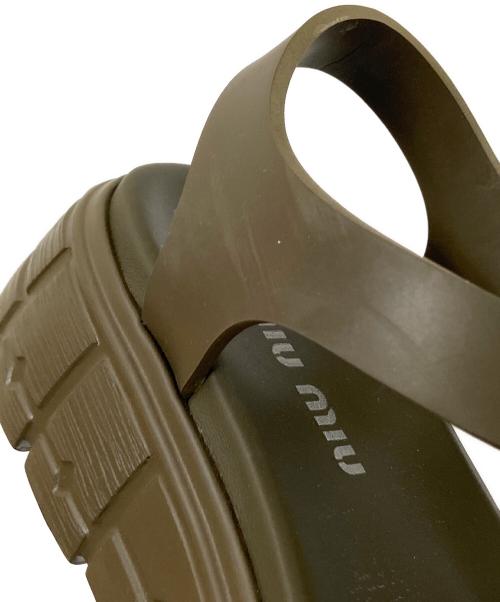 MIU MIU（ミュウミュウ）MIU MIU (ミュウミュウ) CALZATURE DONNNA オリーブ サイズ:36の古着・服飾アイテム