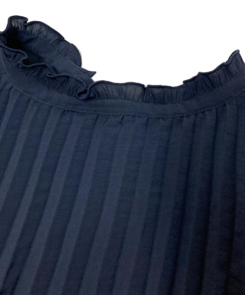 L'Or（ロル）L'Or (ロル) Youryu Pleats Dress ネイビー サイズ:Fの古着・服飾アイテム