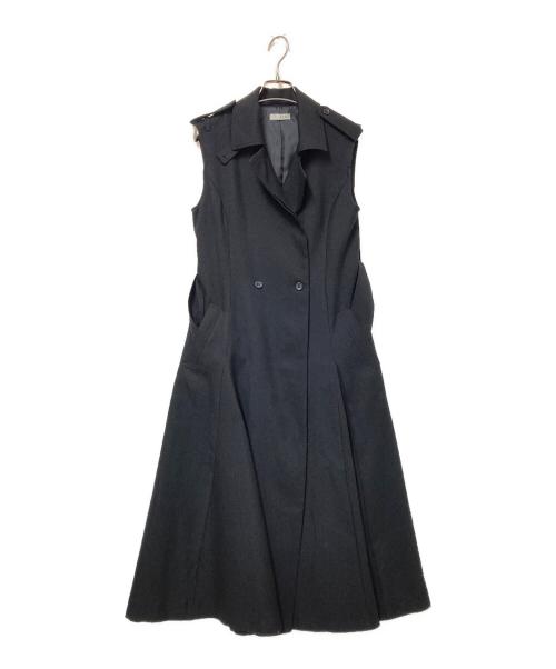 L'Or（ロル）L'Or (ロル) Sleeveless Coat Dress ブラック サイズ:Fの古着・服飾アイテム