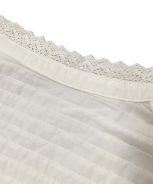 L'AUBE BLANC（ローブ ブラン）L'AUBE BLANC (ローブ ブラン) シャツブラウス ホワイト サイズ:Fの古着・服飾アイテム