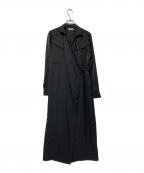 L'Orロル）の古着「サテンワンピース」｜ブラック