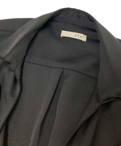 L'Or（ロル）L'Or (ロル) サテンワンピース ブラック サイズ:Fの古着・服飾アイテム
