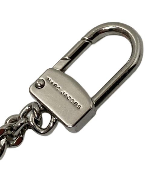 MARC JACOBS（マークジェイコブズ）MARC JACOBS (マークジェイコブズ) ザ コーテッド グリッター J マーク トップ ジップ マルチ ウォレット シルバー サイズ:下記参照の古着・服飾アイテム