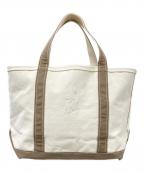 L.L.Beanエルエルビーン）の古着「キャンバストートバッグ」｜アイボリー×ブラウン