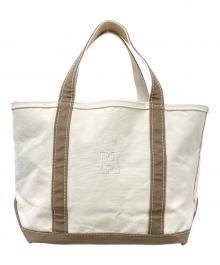 L.L.Bean（エルエルビーン）の古着「キャンバストートバッグ」｜アイボリー×ブラウン