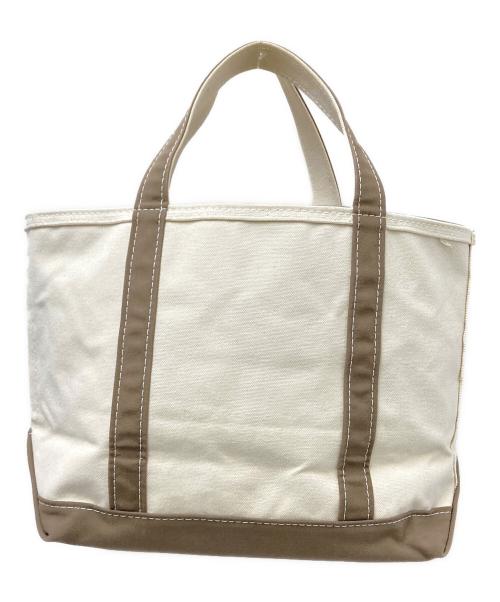 L.L.Bean（エルエルビーン）L.L.Bean (エルエルビーン) キャンバストートバッグ アイボリー×ブラウン サイズ:下記参照の古着・服飾アイテム