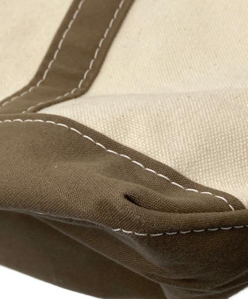 L.L.Bean（エルエルビーン）L.L.Bean (エルエルビーン) キャンバストートバッグ アイボリー×ブラウン サイズ:下記参照の古着・服飾アイテム