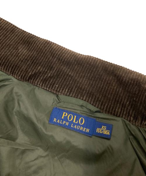 POLO RALPH LAUREN（ポロ・ラルフローレン）POLO RALPH LAUREN (ポロ・ラルフローレン) キルティングジャケット オリーブ サイズ:XSの古着・服飾アイテム