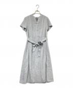 UNTITLEDアンタイトル）の古着「洗える リネンライク リボン ワンピース」｜グレー