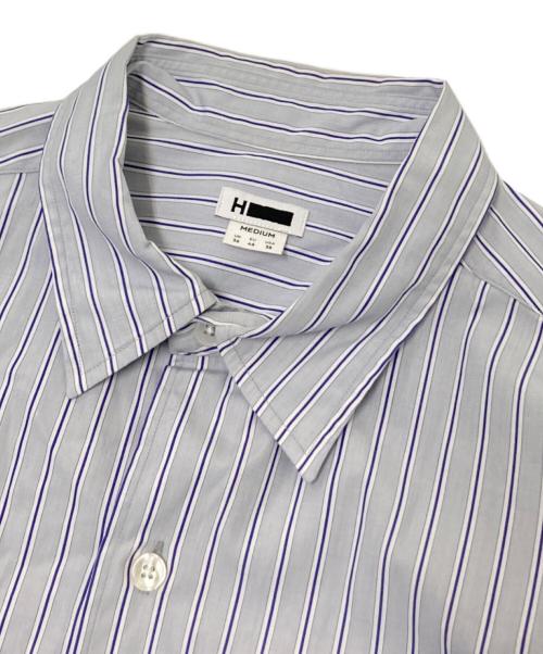 H BEAUTY&YOUTH（エイチ ビューティー&ユース）H BEAUTY&YOUTH (エイチ ビューティー&ユース) ストライプシャツ ネイビー×ブルー サイズ:Mの古着・服飾アイテム