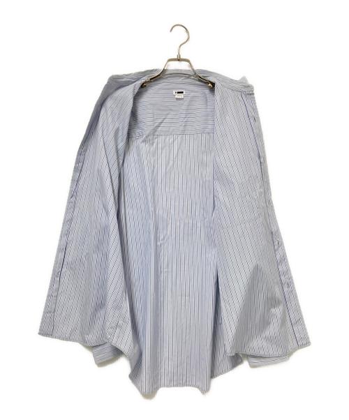 H BEAUTY&YOUTH（エイチ ビューティー&ユース）H BEAUTY&YOUTH (エイチ ビューティー&ユース) ストライプシャツ ネイビー×ブルー サイズ:Mの古着・服飾アイテム