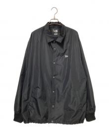 New Era（ニューエラ）の古着「コーチジャケット」｜ブラック×ホワイト