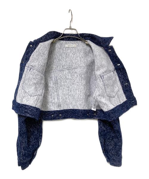 moussy（マウジー）moussy (マウジー) SHORT TWEEDY ジャケット ブルー サイズ:FREE/0の古着・服飾アイテム