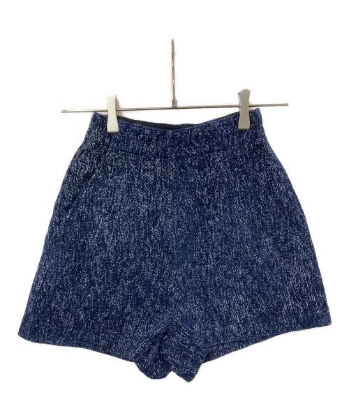 moussy（マウジー）moussy (マウジー) SHORT TWEEDY ジャケット ブルー サイズ:FREE/0の古着・服飾アイテム