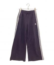 adidas（アディダス）の古着「スリーストライプス ルーズ フレンチテリー ワイドレッグパンツ」｜ネイビー