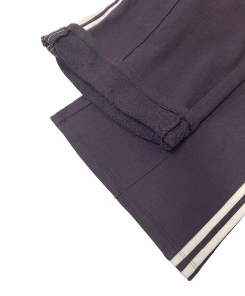 adidas（アディダス）adidas (アディダス) スリーストライプス ルーズ フレンチテリー ワイドレッグパンツ ネイビー サイズ:Mの古着・服飾アイテム