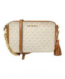 MICHAEL KORS（マイケル・コース）の古着「ショルダーバッグ」｜ホワイト×ブラウン