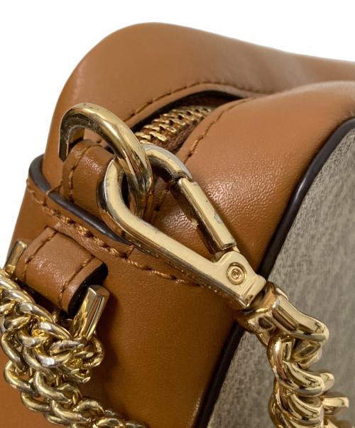 MICHAEL KORS（マイケル・コース）MICHAEL KORS (マイケル・コース) ショルダーバッグ ホワイト×ブラウン サイズ:下記参照の古着・服飾アイテム