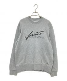 LACOSTE（ラコステ）の古着「スクリプトネームプリントクルーネックスウェット」｜グレー