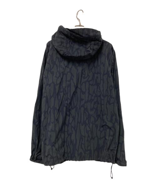 Columbia（コロンビア）Columbia (コロンビア) 総柄マウンテンパーカー ブラック×グリーン サイズ:Mの古着・服飾アイテム